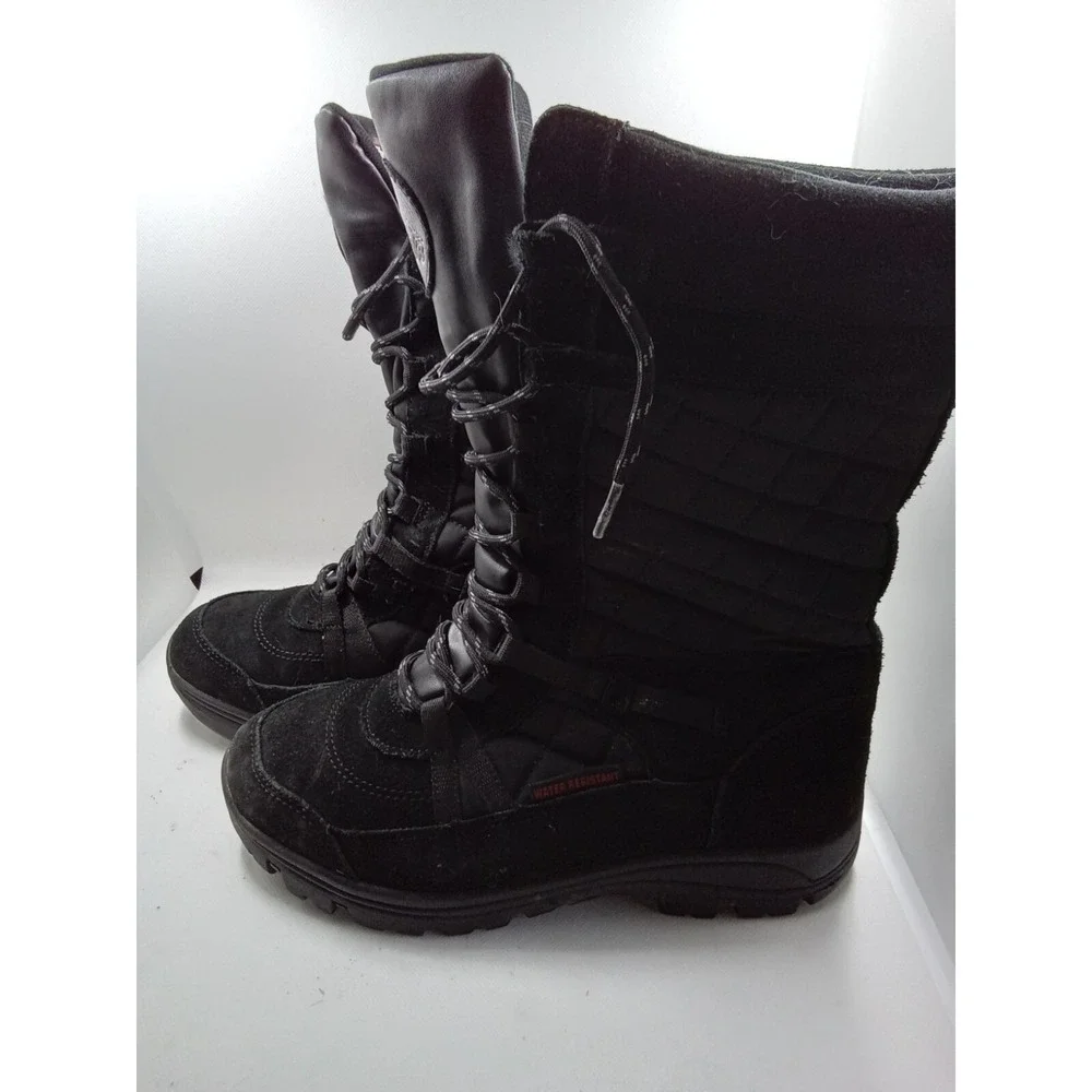 Nortiv8 Thinsulate Boot Ladies Size 9-Quilted Top-Lace Up-Water resistant-11 in.